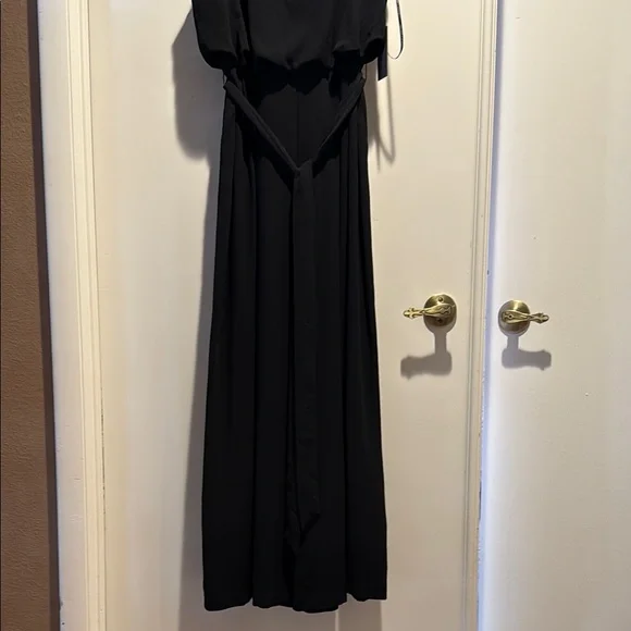 Vince Camuto Black Sleeveless Belted Jumpsuit Size 10 NWT - Picture 3 of 7